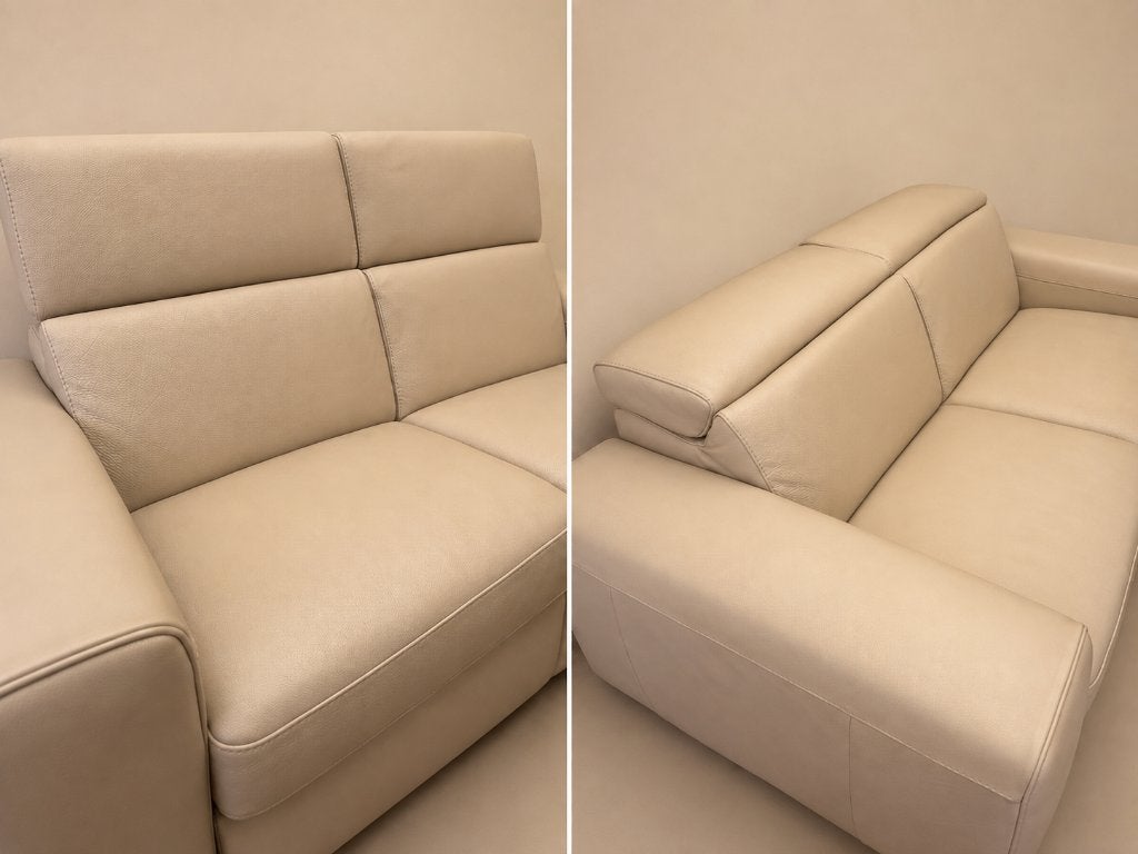 salon natuzzi, Huis en Inrichting, Ophalen, Tweepersoons, Leer, Zo goed als nieuw