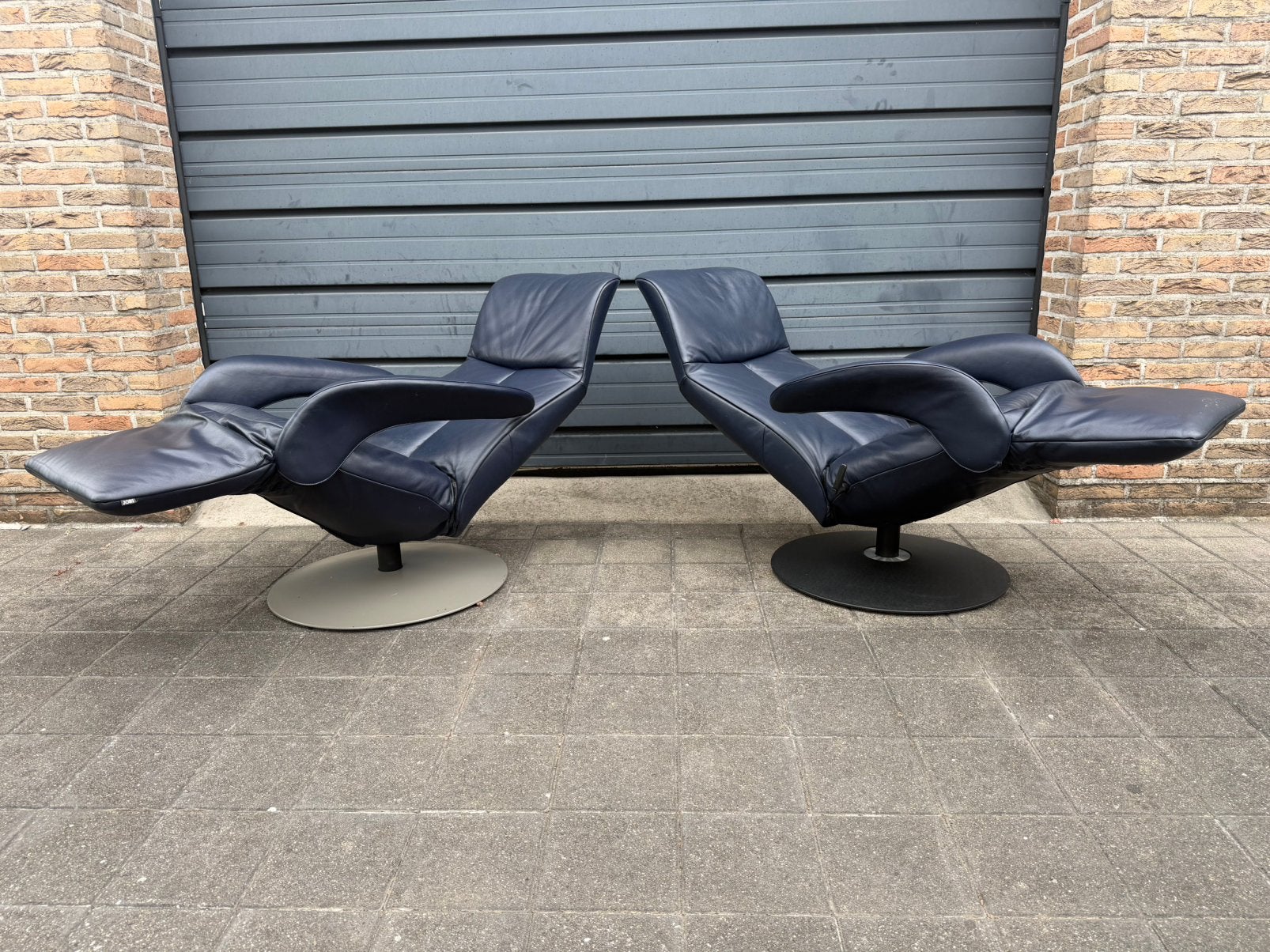 2x Jori Symphony relax, cuir Celia Cielo Medi Mono, Maison & Meubles, Fauteuils, Enlèvement ou Envoi, Himolla hukla stressless rolf benz natuzzi durlet leolux