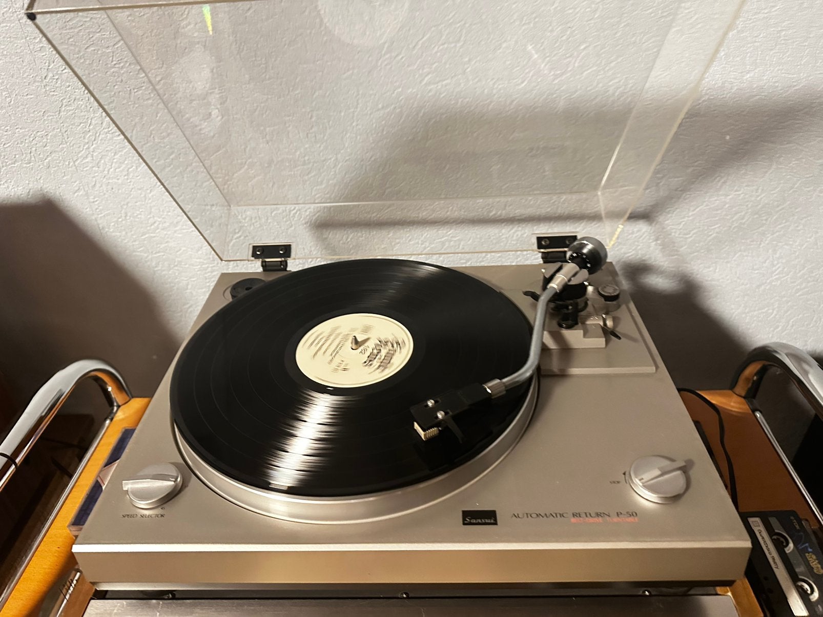 Sansui platenspeler, Ophalen of Verzenden, Zo goed als nieuw, Platenspeler