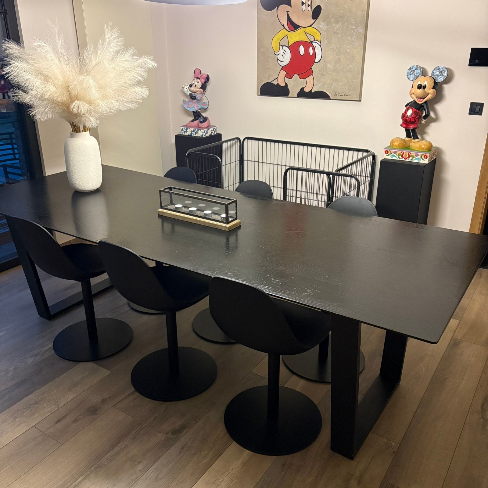 Eettafel + 6 stoelen te koop, Ophalen, Gebruikt, 100 tot 150 cm, 200 cm of meer