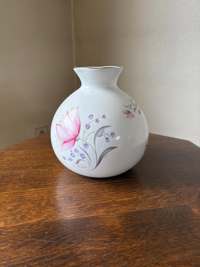Limoges vaas ~ porselein met gouden details, Ophalen