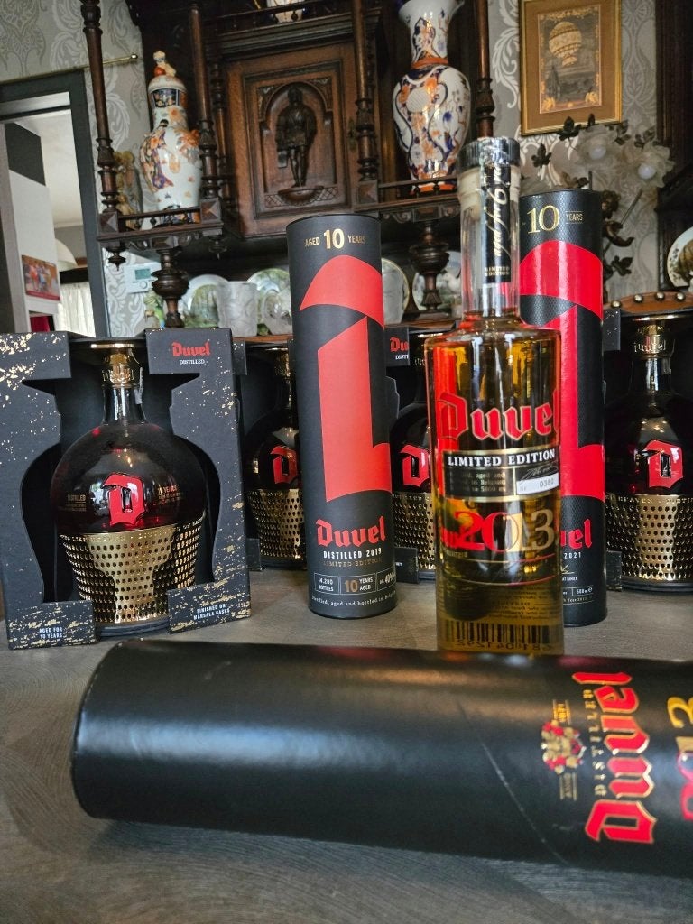 Duvel glas + destilled set, Ophalen, Nieuw, Bierglas
