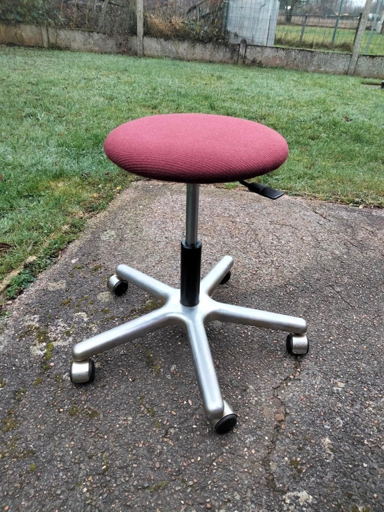 Vintage design werk kruk tabouret stool, Ophalen, In hoogte verstelbaar, Gebruikt
