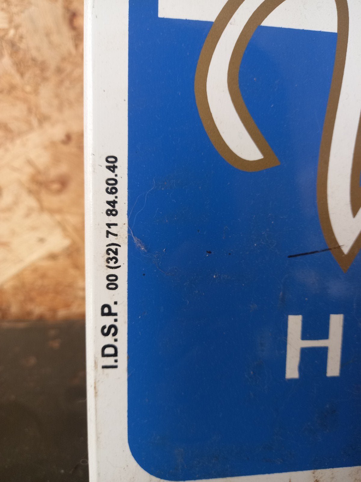 Hoegaarden metalen reclamebord eind jaren 90, Verzamelen, Ophalen