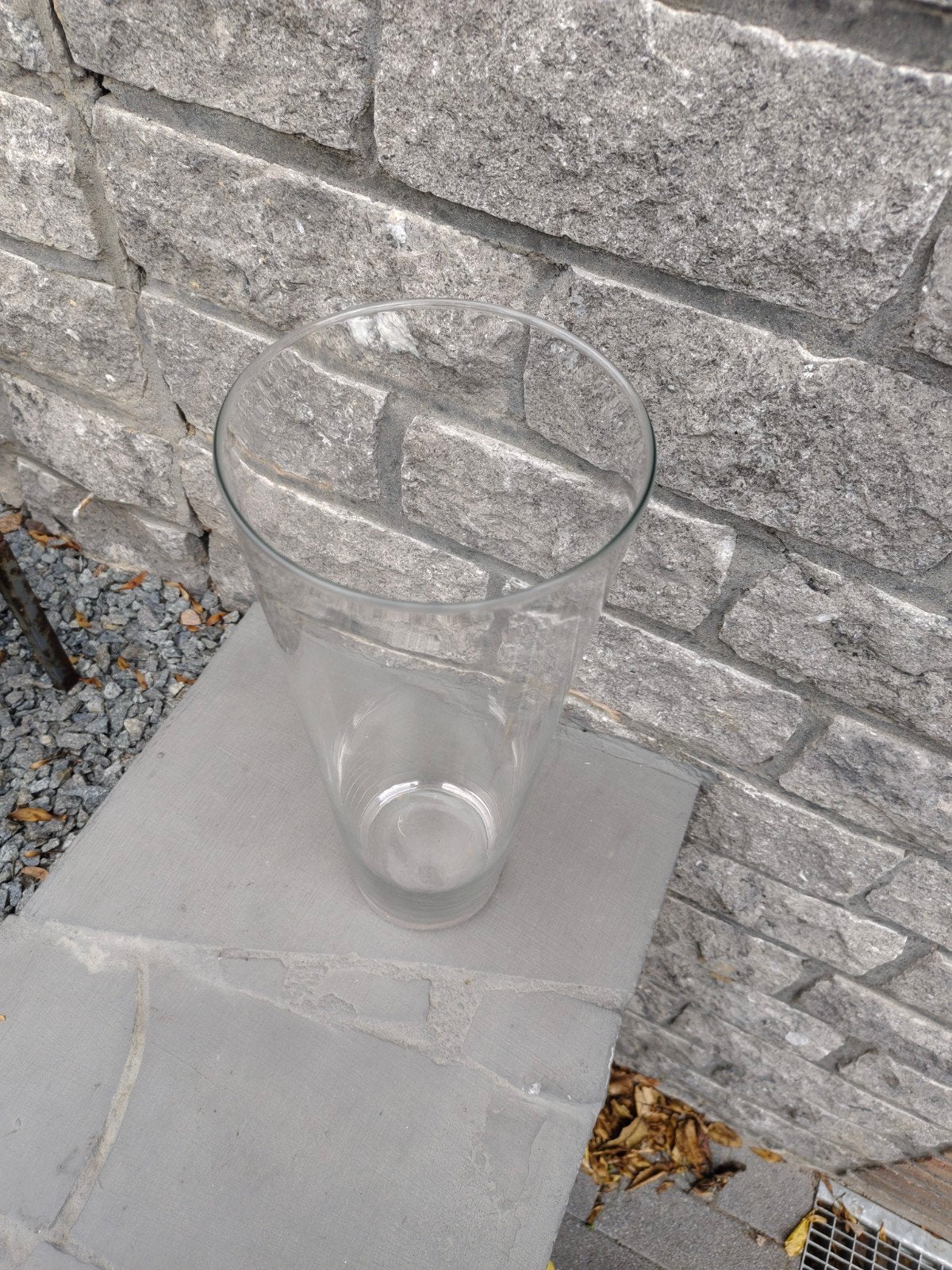 beau grand vase en verre/hauteur : 40 cm, Enlèvement ou Envoi
