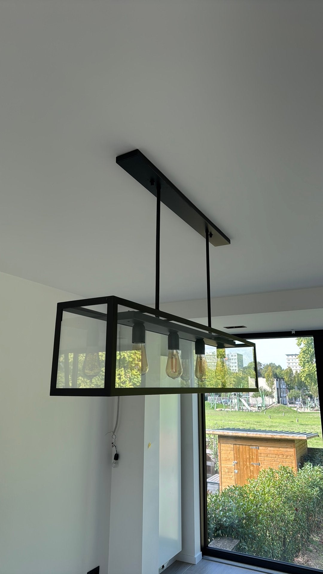 Smeedijzer lamp, Huis en Inrichting, Ophalen, Zo goed als nieuw