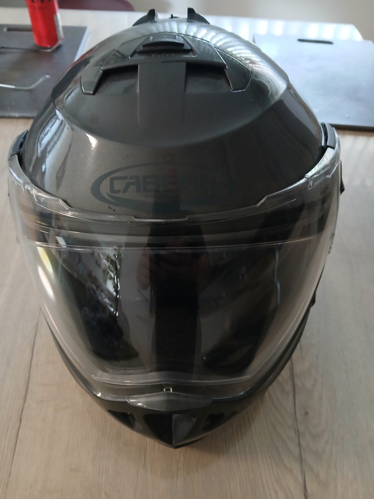 Helm met headset sena maat l, Ophalen, Caberg
