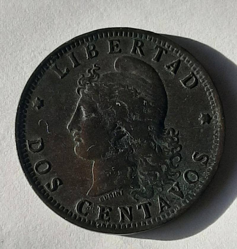 Argentine - 2 centavos 1890, Enlèvement ou Envoi