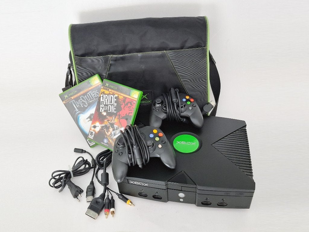 Coffret Xbox, Consoles de jeu & Jeux vidéo, Enlèvement ou Envoi, Utilisé, Avec 2 manettes, Avec jeux