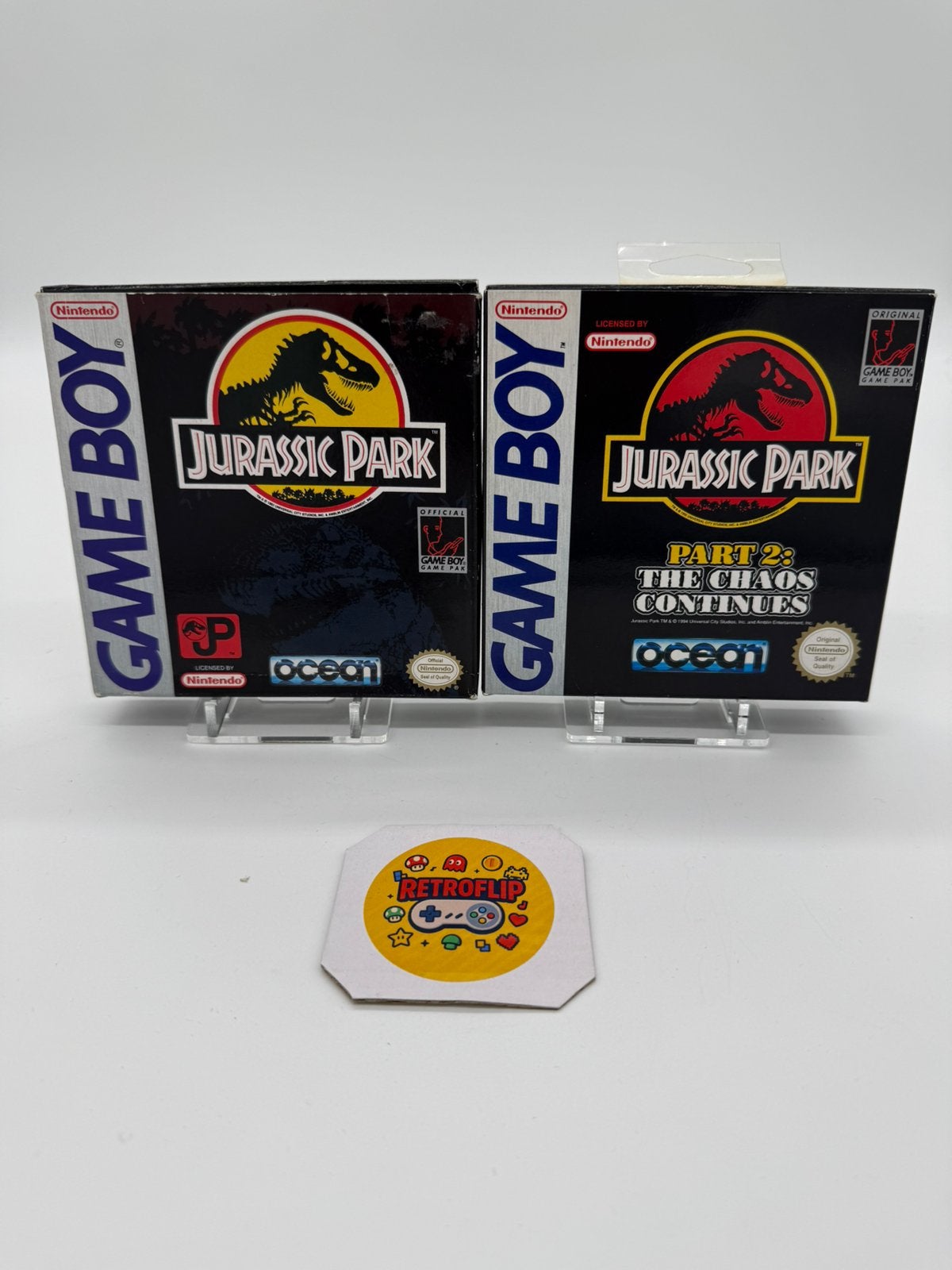 Jurassic Park + Part 2 Chaos Continues Nintendo GameBoy, Enlèvement ou Envoi, 1 joueur, Ordinateurs reliés, Aventure et Action
