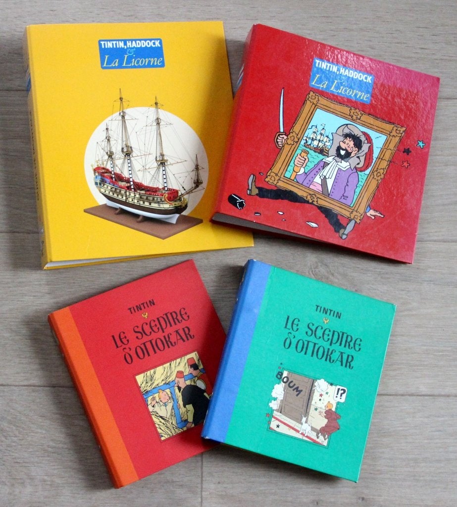 Farde anneux Tintin La licorne - Ottokar Kuifje map Hergé, Collections, Envoi, Tintin, Utilisé