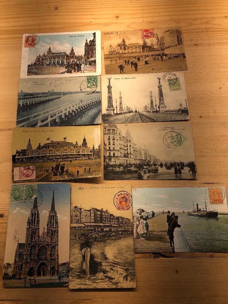 Oude postkaarten Oostende, Verzamelen, Postkaarten | België, Ophalen of Verzenden, Voor 1920
