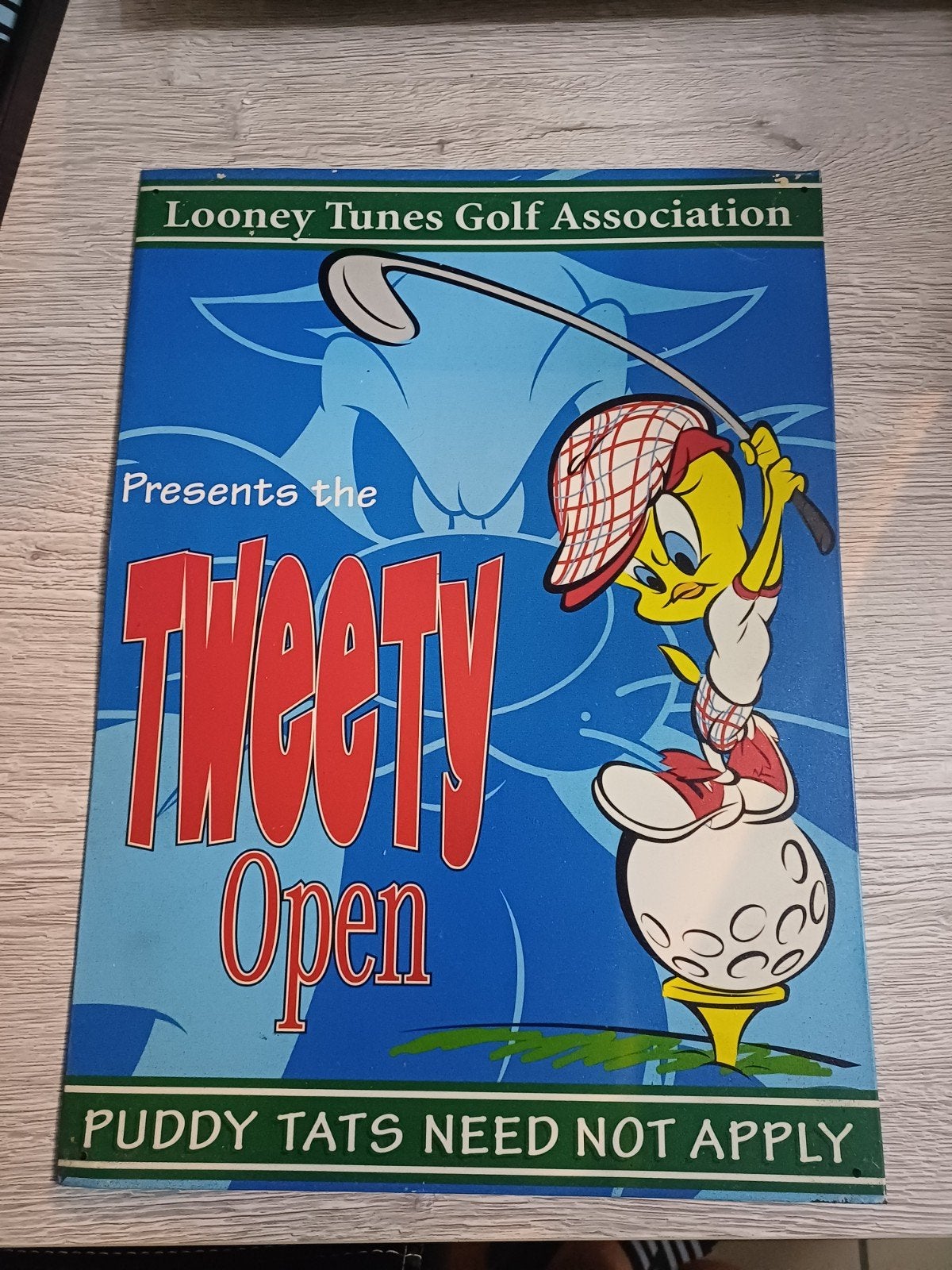 Plaque en métal Titi Looney Tunes, Enlèvement ou Envoi, Métal