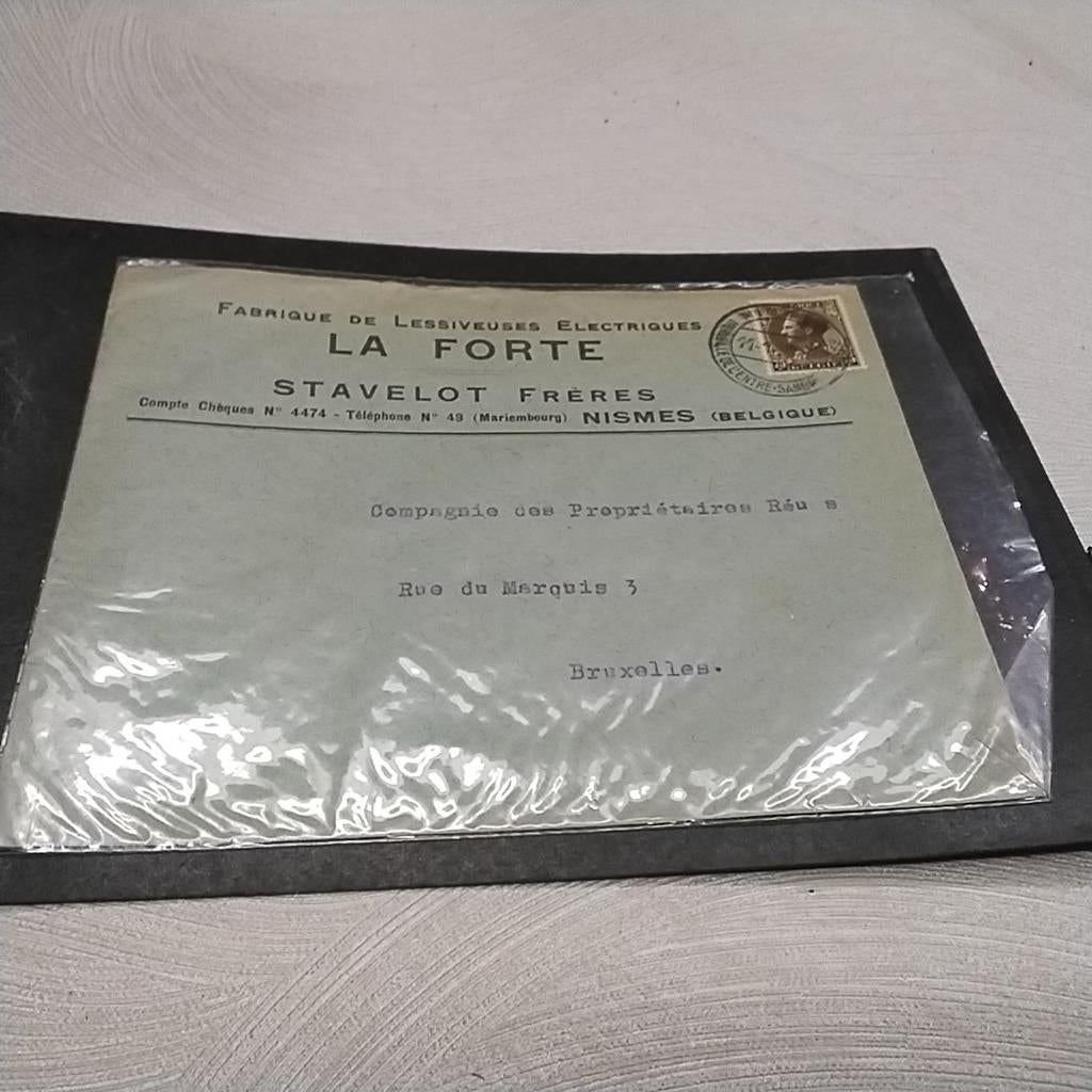 BELGIQUE Lettre de Nismes à Bruxelles avec cachet 402, Enlèvement ou Envoi, Lettre