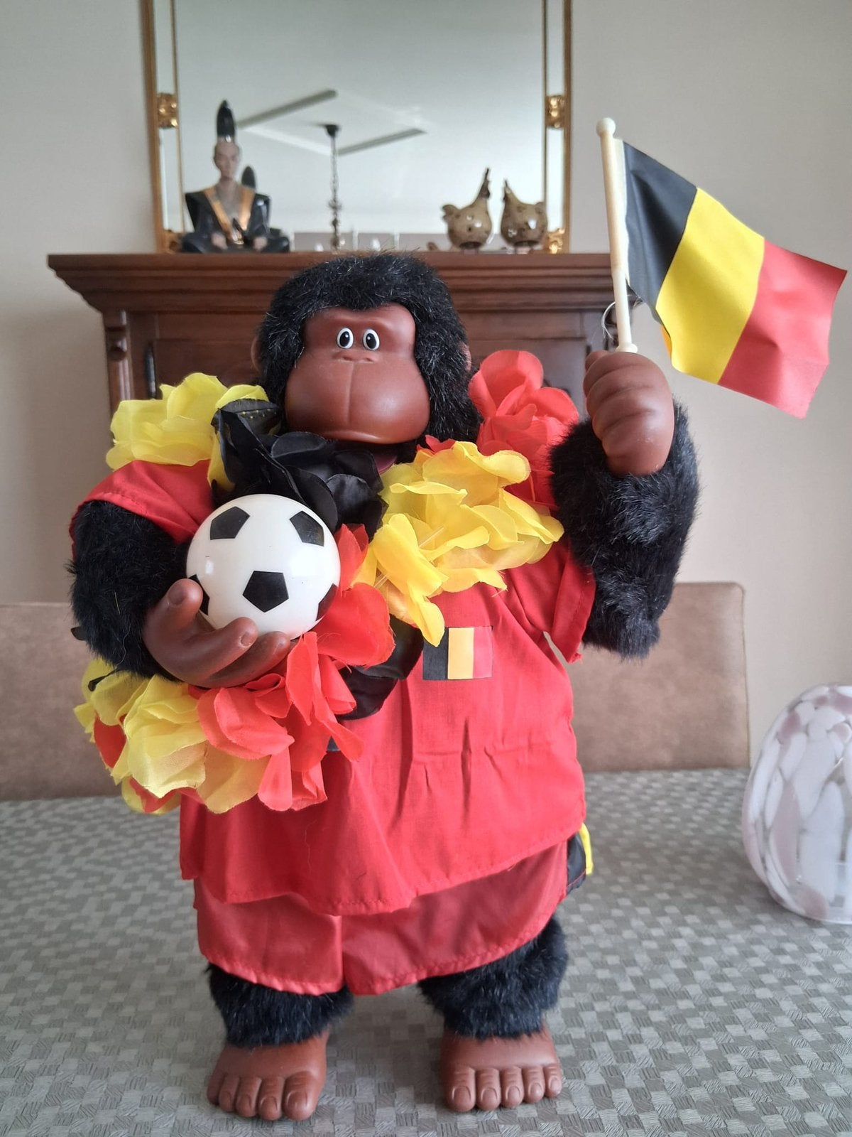 Knuffel Rode Duivels, Kinderen en Baby's, Speelgoed | Knuffels en Pluche, Ophalen, Zo goed als nieuw