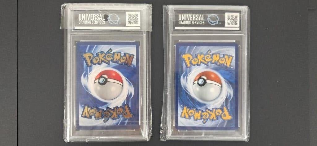 2 x Pikachu Celebrations Graded Slabs, Ophalen of Verzenden, Zo goed als nieuw, Losse kaart