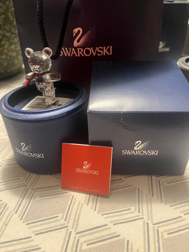 Swarovski Kris Bear Skates (193011) + certificaat, Verzamelen, Ophalen of Verzenden, Zo goed als nieuw, Figuurtje