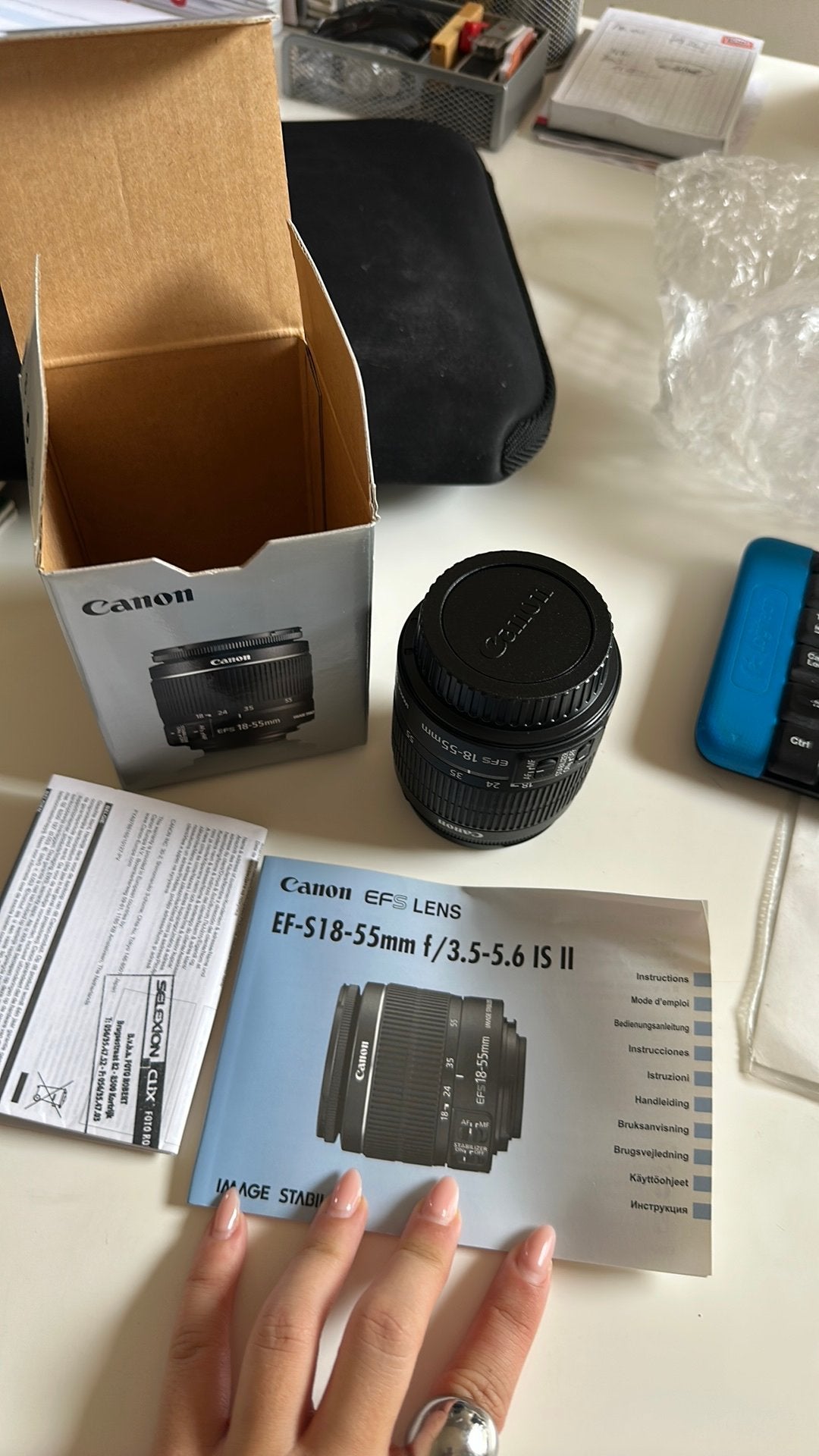Canon Lens EF-S18-55mm f/3.5-5.6 IS II, Canon, Lentille standard, Comme neuf, Autofocus