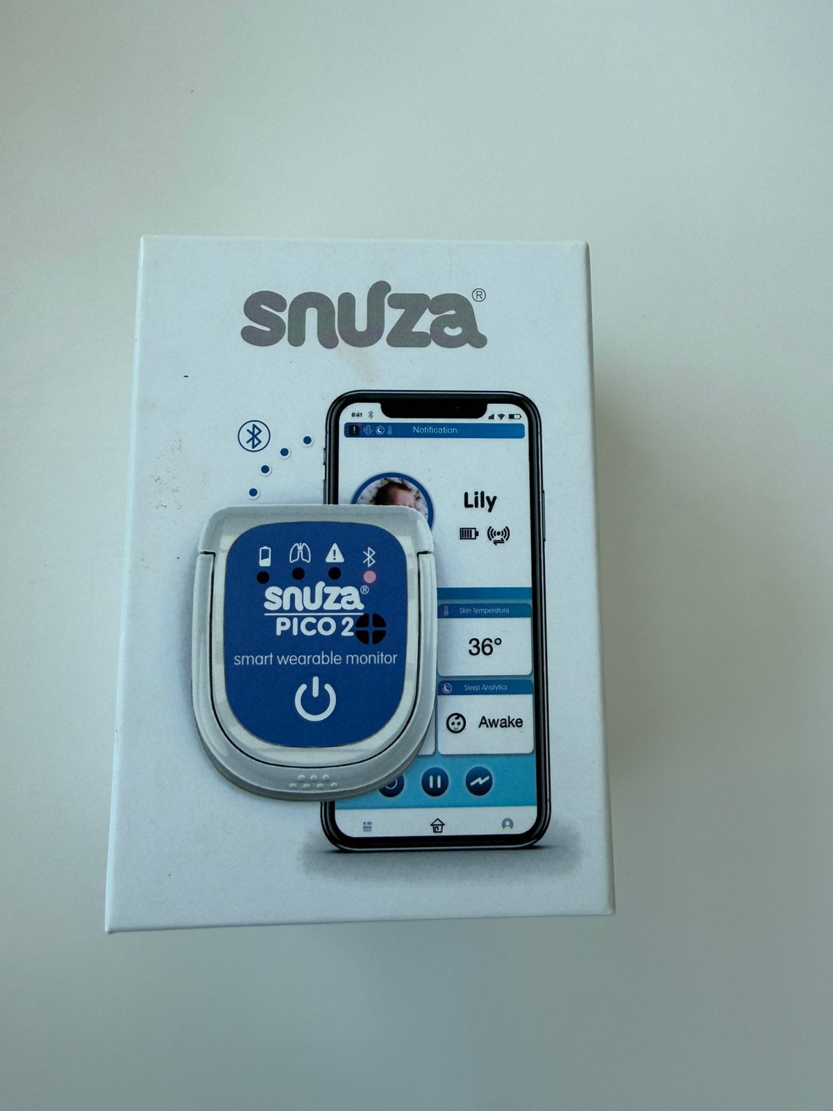 Snuza pico 2 wearable monitor, Kinderen en Baby's, Babyfoons, Ophalen of Verzenden, Zo goed als nieuw