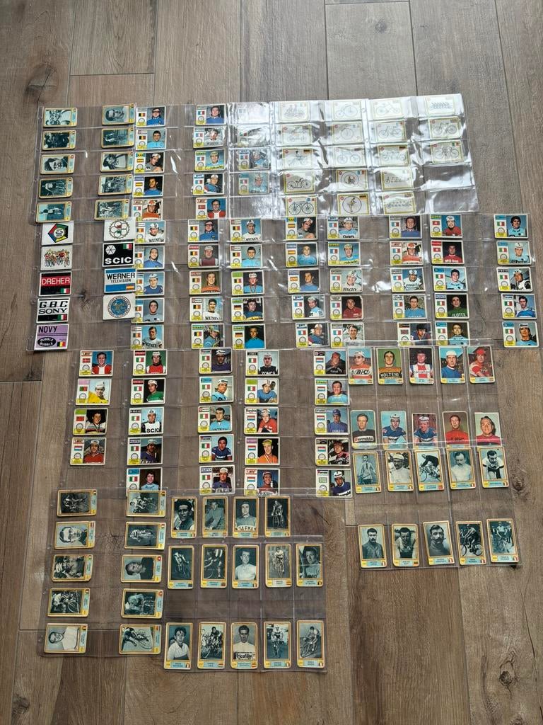 Oude stickers van wielrenners, Ophalen of Verzenden