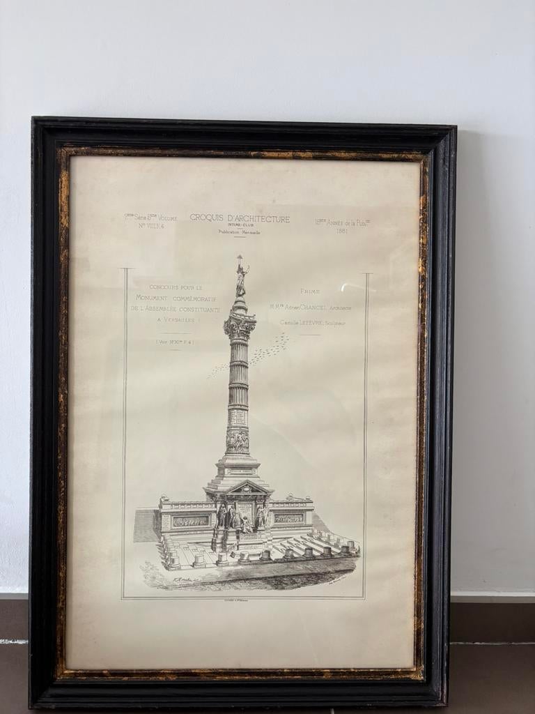 Colonne monumentale — Assemblée Constituante 1881, Enlèvement