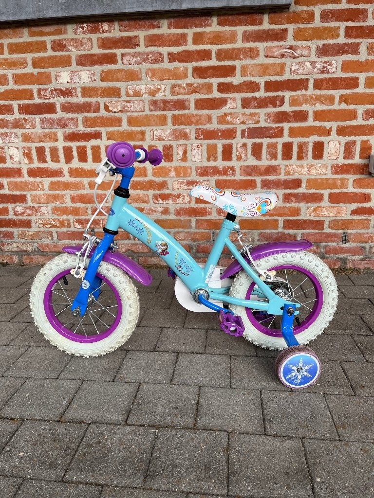 Kinderfiets meisje 12 inch frozen, Fietsen en Brommers, Fietsen | Kinderfietsjes, Zijwieltjes, Gebruikt, Velgrem, Minder dan 16 inch