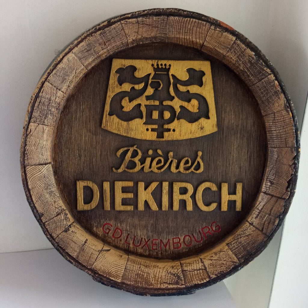 publicité bière DIEKIRCH, Enlèvement ou Envoi, Utilisé, Panneau, Plaque ou Plaquette publicitaire, Autres marques