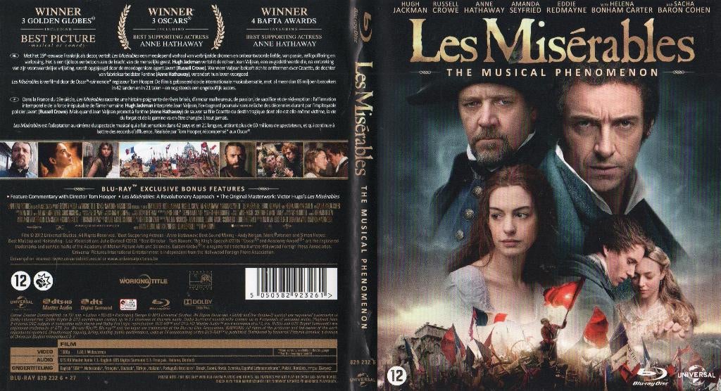les miserables (blu-ray) nieuw, Ophalen of Verzenden, Zo goed als nieuw, Overige genres