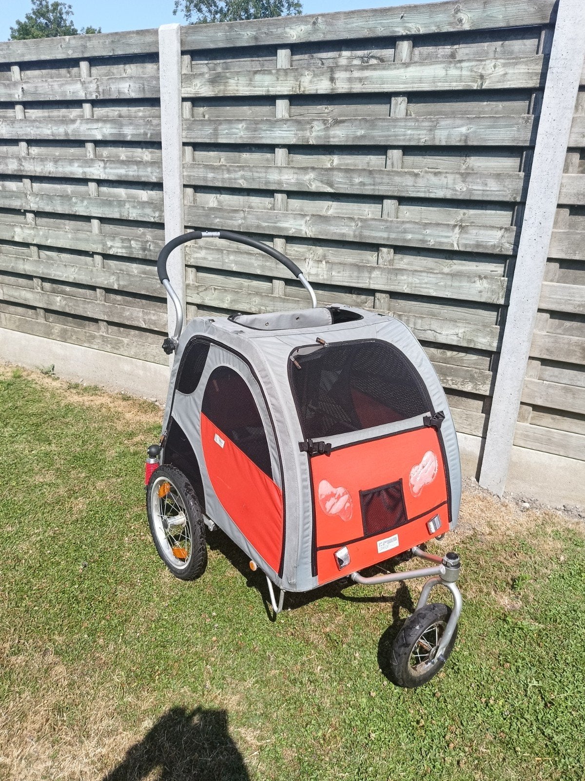 honden buggy of fietskar, Ophalen