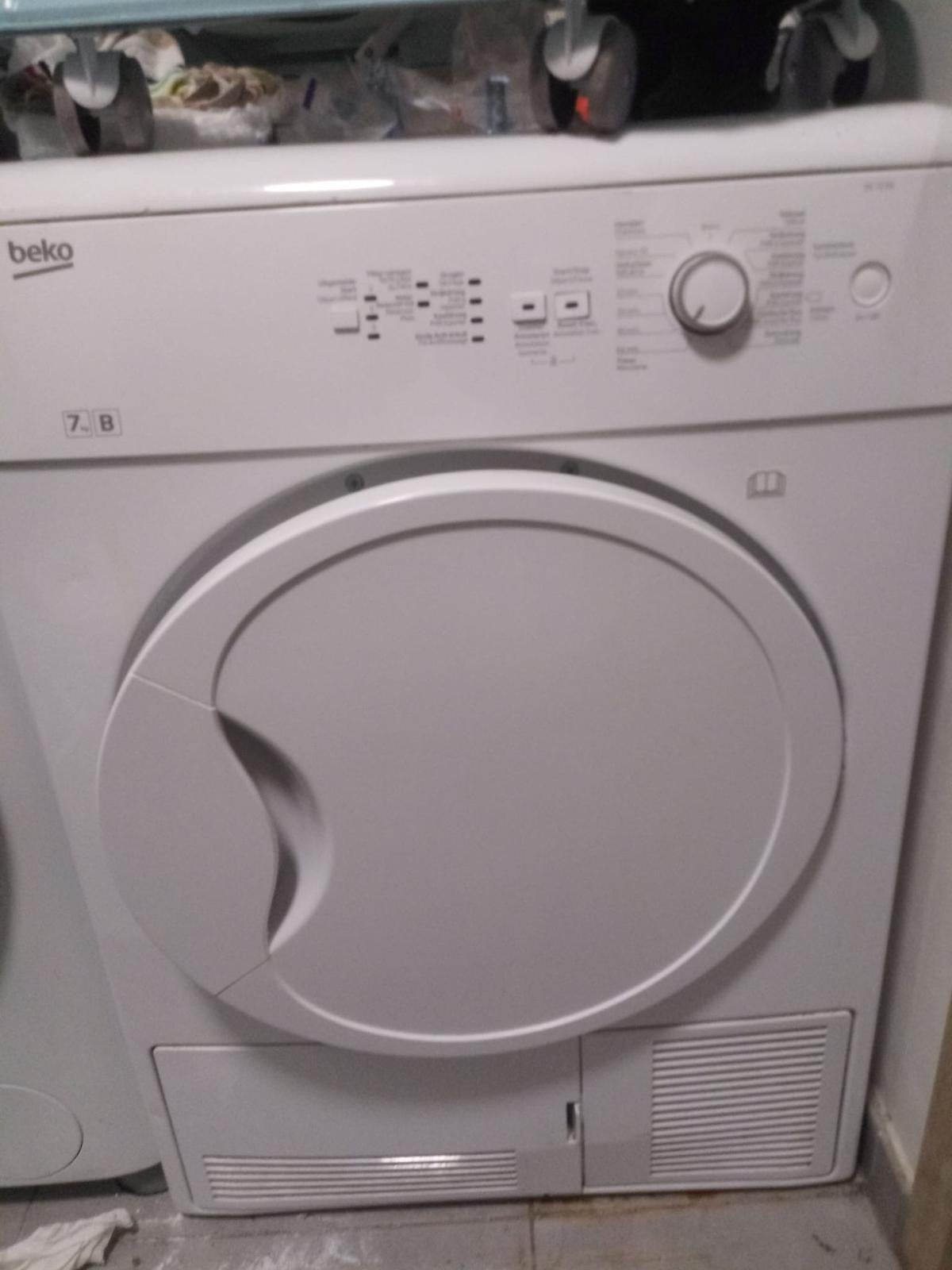Wasdroger BEKO, Ophalen, 6 tot 8 kg, Gebruikt, 85 tot 90 cm
