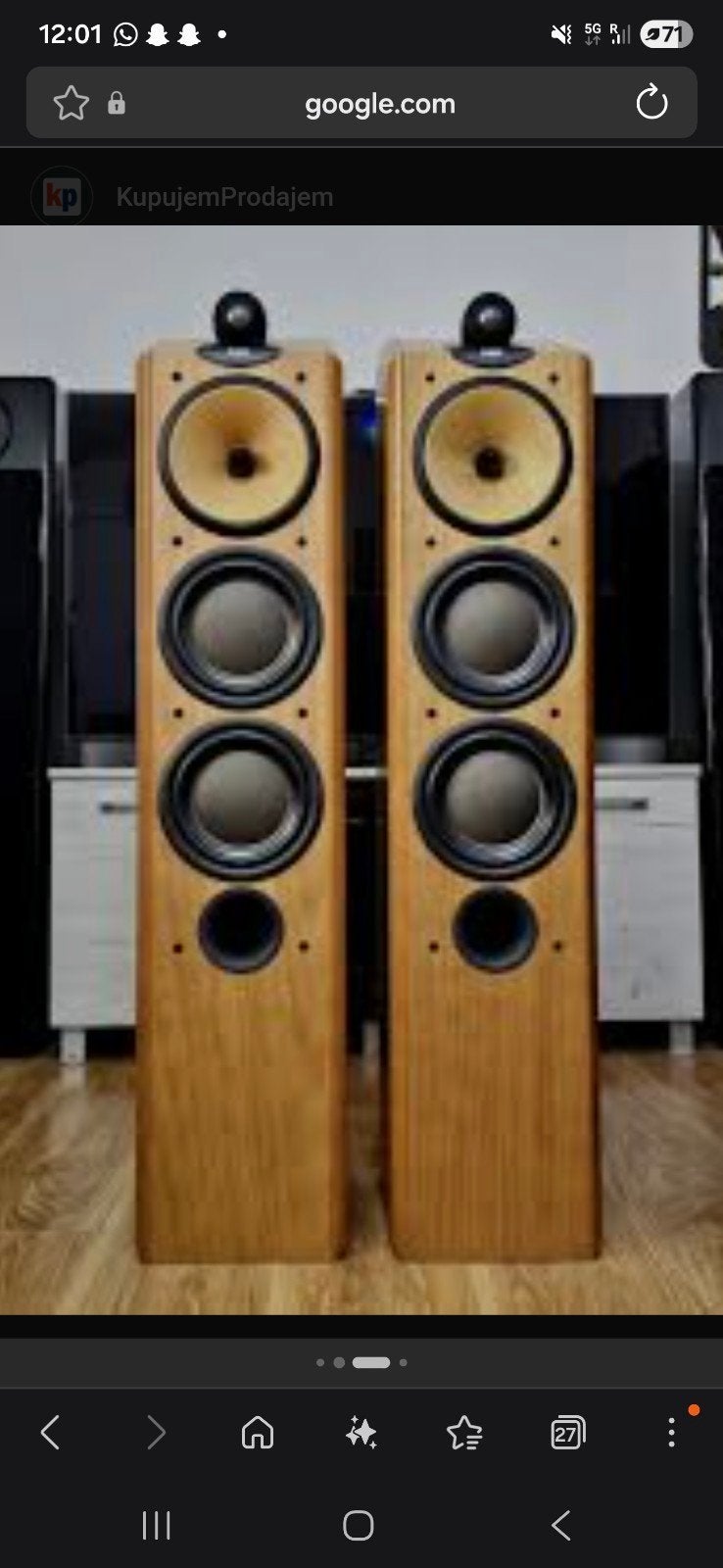 Bowers&Wilkins CDM 9 Nautillus zo goed als nieuw, 150 watt of meer, Vloerstaande luidspreker, Ophalen of Verzenden, Zo goed als nieuw