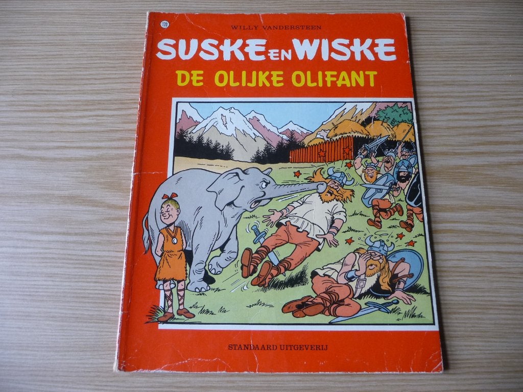 Suske & Wiske 170. De olijke olifant EERSTE DRUK €3, Willy Vandersteen, Eén stripboek, Ophalen of Verzenden, Zo goed als nieuw