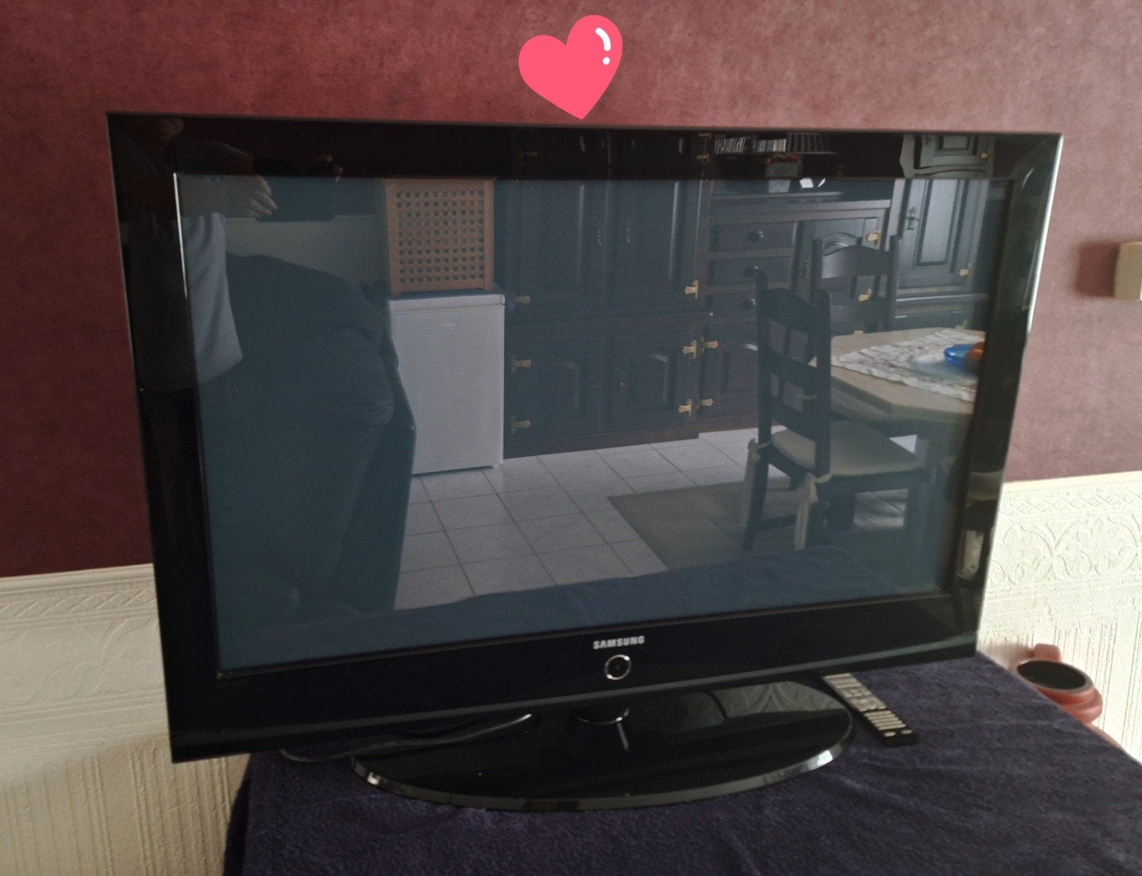 Mooie goedwerkend TV SAMSUNG schermbeeld 107 cm, Enlèvement, Samsung
