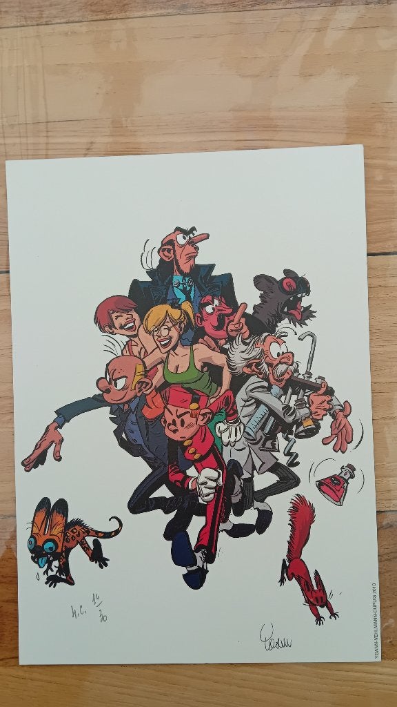 Spirou et Fantasio - Ex-libris numéroté, Ophalen of Verzenden, Nieuw