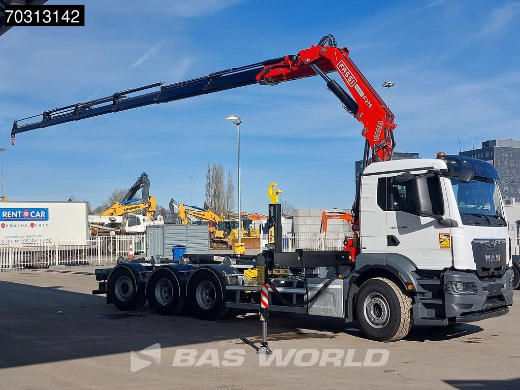 MAN TGS TGS 35.480 8X4 NEW! FASSI F275A Crane + HYVA 26-60 H, Autos, Camions, Euro 6, Entreprise, 480 ch, MAN