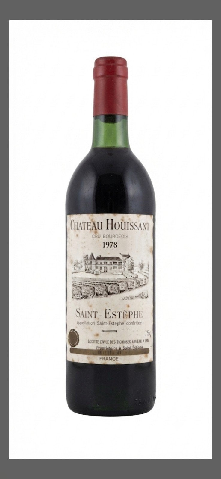 Château Houissant 1978 - Cru Bourgeois Saint-Estèphe, Collections, Enlèvement