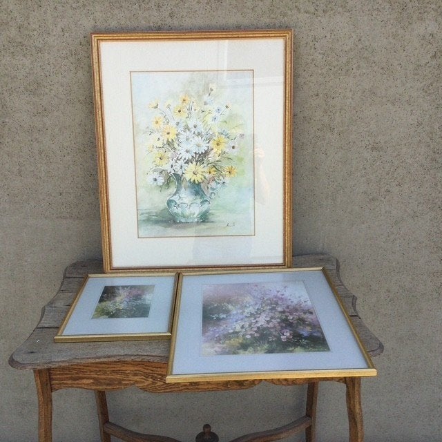3 Schilderijtjes, Maison & Meubles, Accessoires pour la Maison | Décorations murale, Enlèvement, Utilisé, Tableau