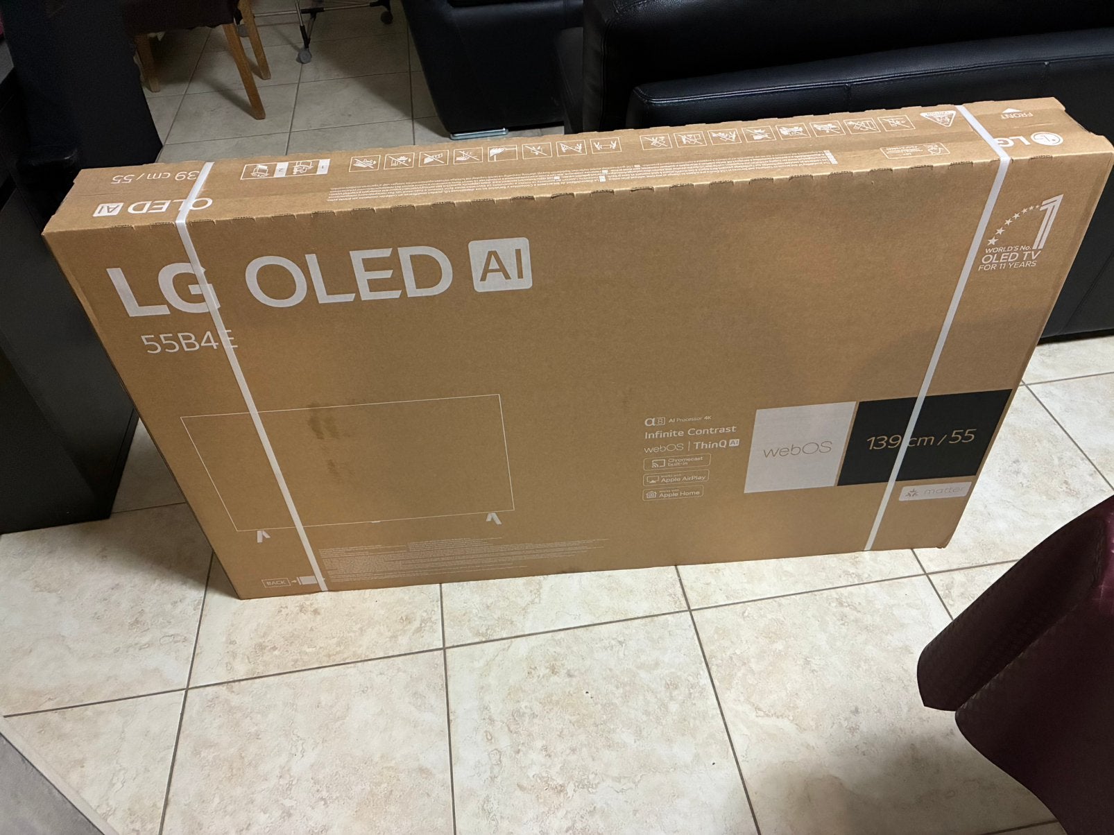 Tv lg oled 55 neuves avec facture, TV, Hi-fi & Vidéo, Enlèvement, Neuf, OLED, LG