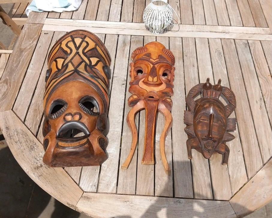 Authentieke maskers uit Zuid-Afrika, Ophalen of Verzenden