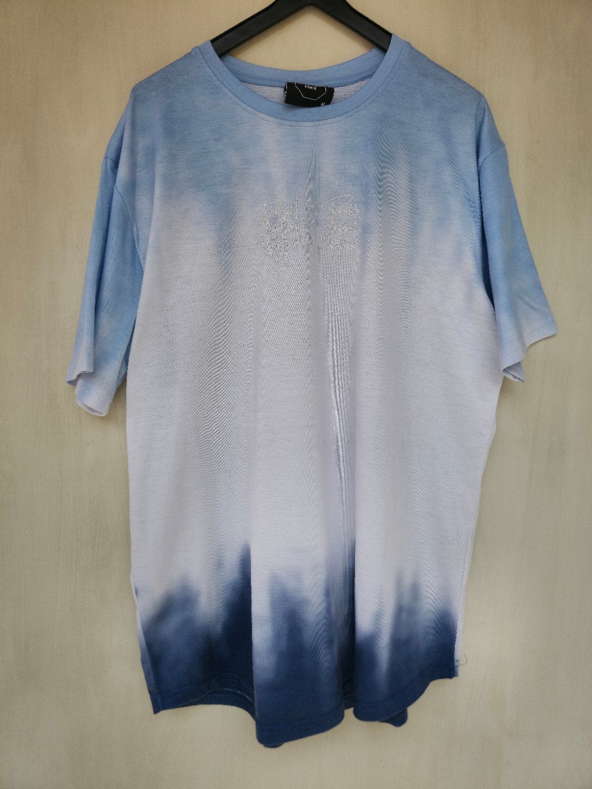 T-shirt Project X Paris taille M bleu/blanc tie-dye, Enlèvement ou Envoi, Taille 48/50 (M), Bleu