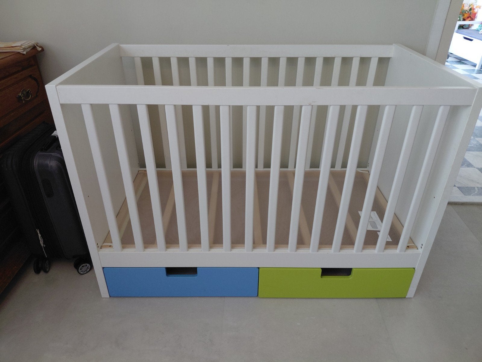 lit bébé ikea avec tiroir, Enfants & Bébés, Enlèvement, Utilisé, Lit