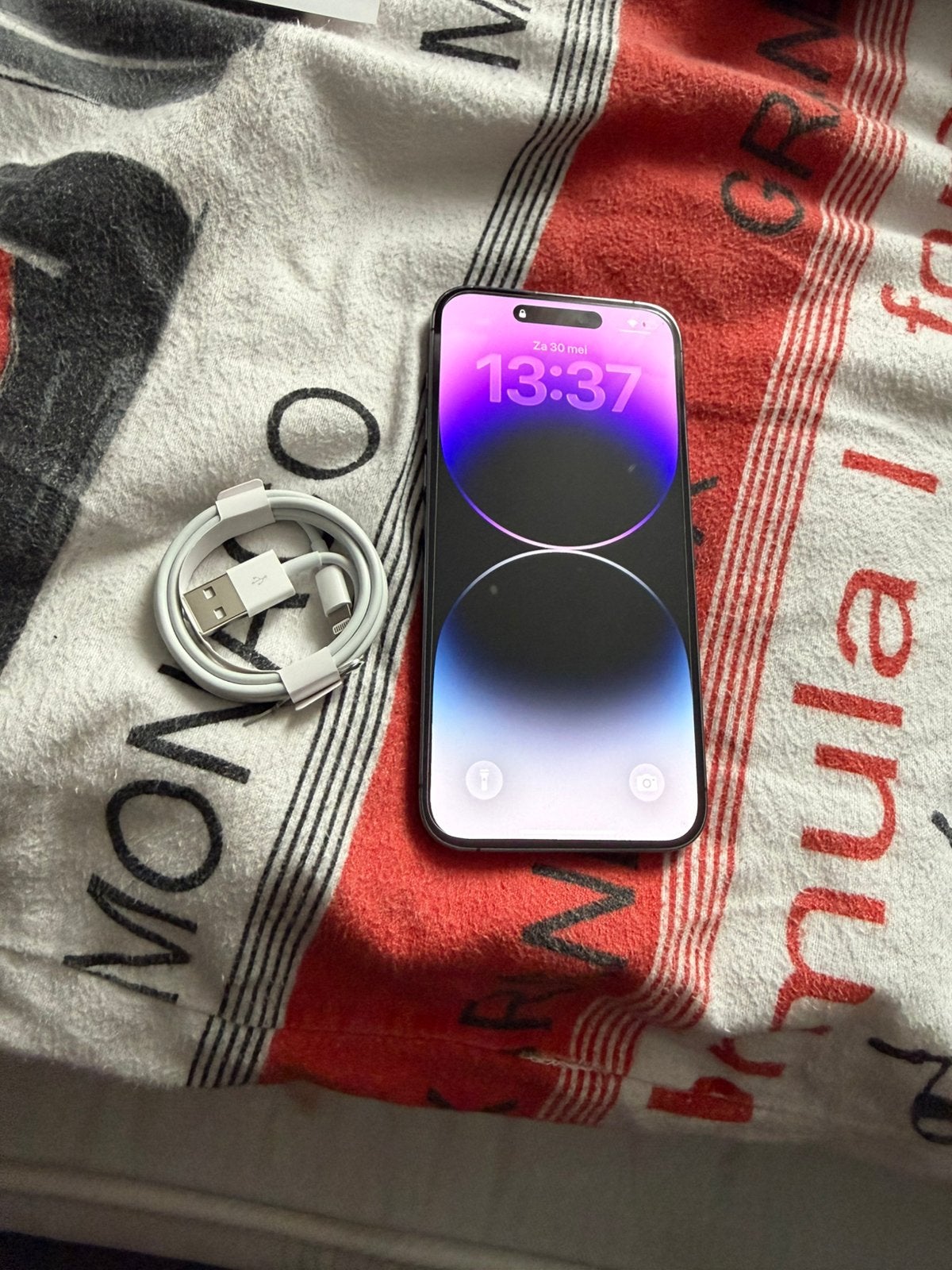 Iphone 14 pro max, Ophalen, 128 GB, Paars, Nieuw