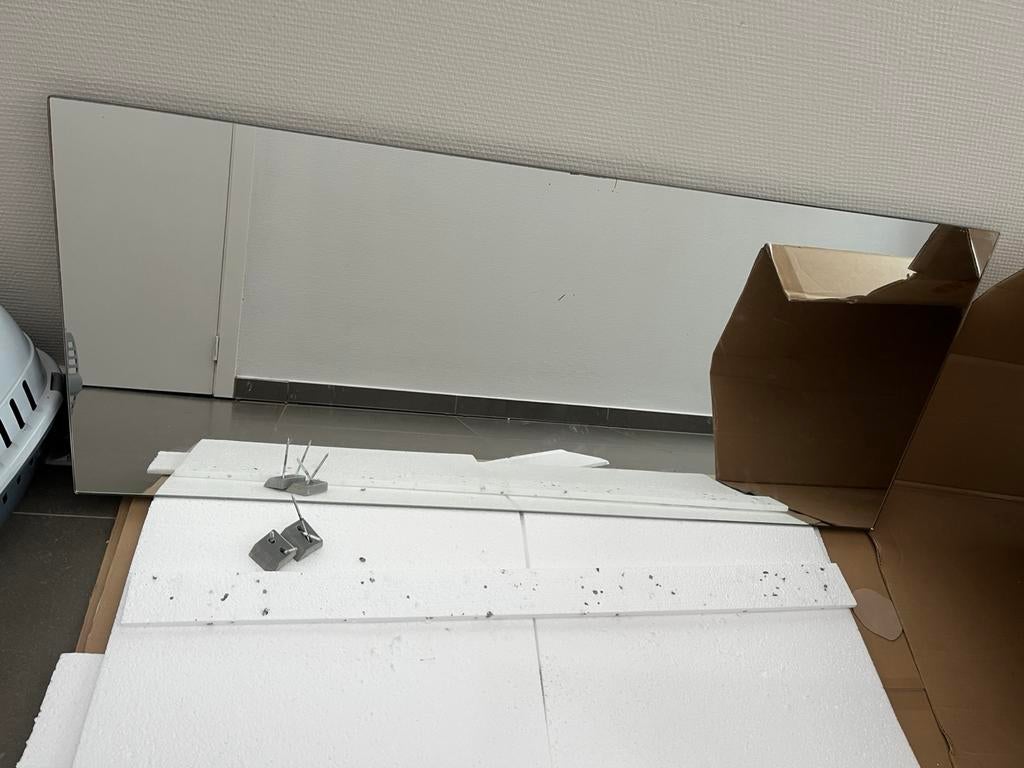 badkamer spiegel, Huis en Inrichting, Ophalen, Gebruikt, 100 tot 125 cm