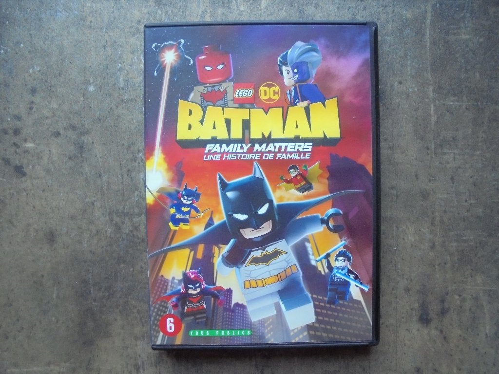 Lego DVD DC Batman Family Matters (zie foto's), Gebruikt, Tekenfilm, Overige soorten, Ophalen of Verzenden