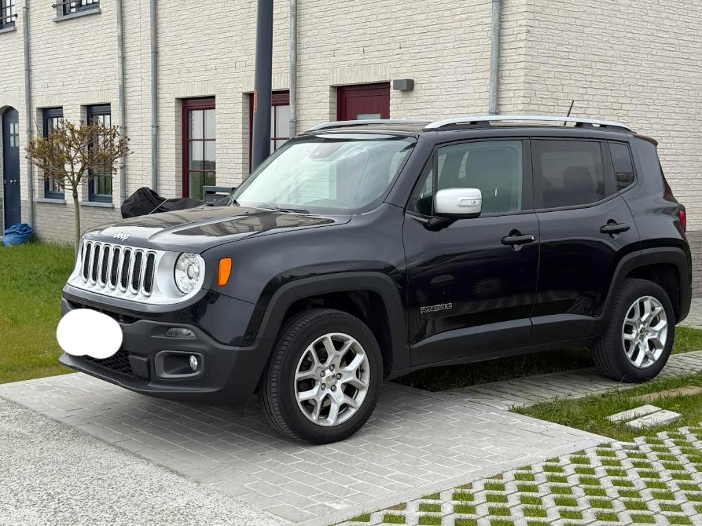 Jeep Renegade 2.0 MJD Limited 4x4/SUV, Auto's, Jeep, Stof, 1956 cc, Navigatiesysteem, Zwart