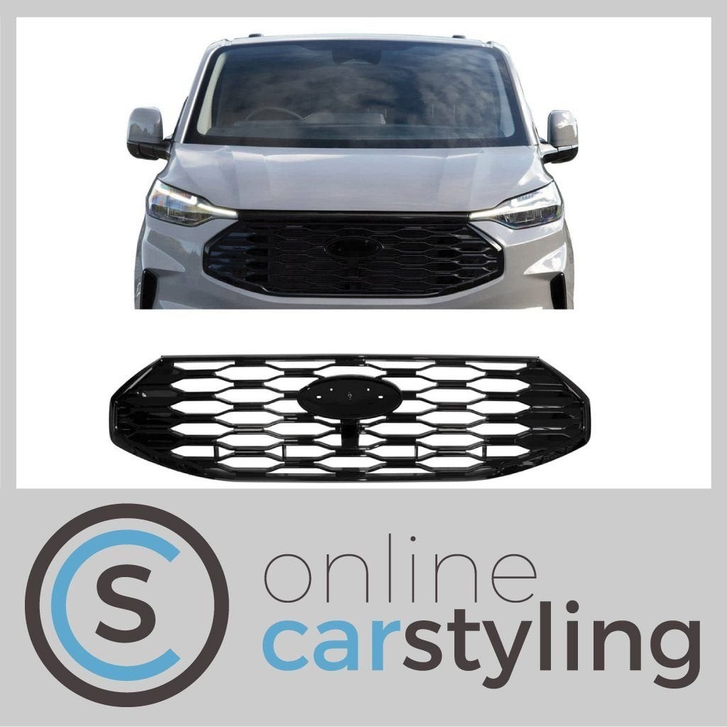 Grill Ford Transit Custom Glossy Black 2024>, -, -, Nieuw, Ophalen of Verzenden