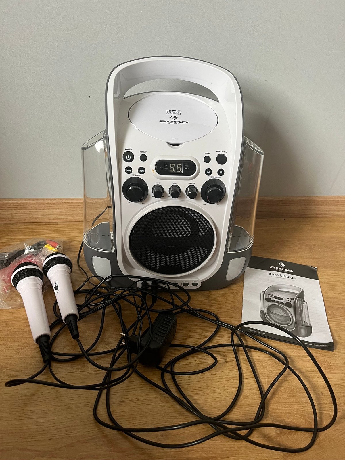 Karaoke radio met twee micro’s en cd-speler, Ophalen, Gebruikt, Speler