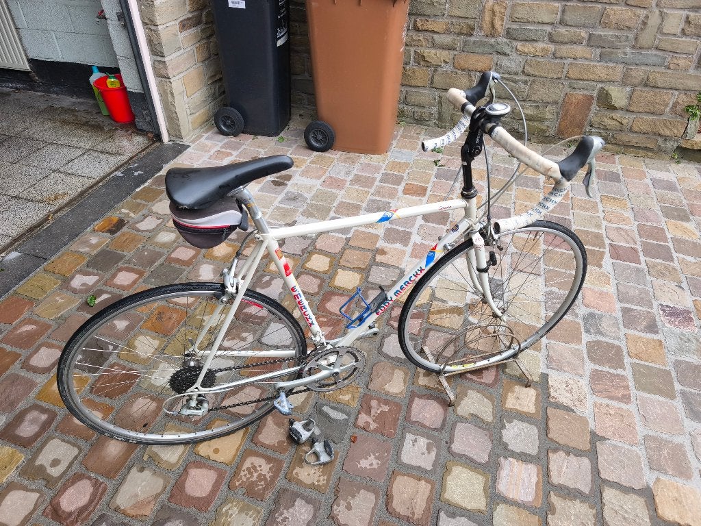 Eddy Merckx vintage racefiets, 28 inch, Gebruikt, 10 tot 15 versnellingen, Velgrem