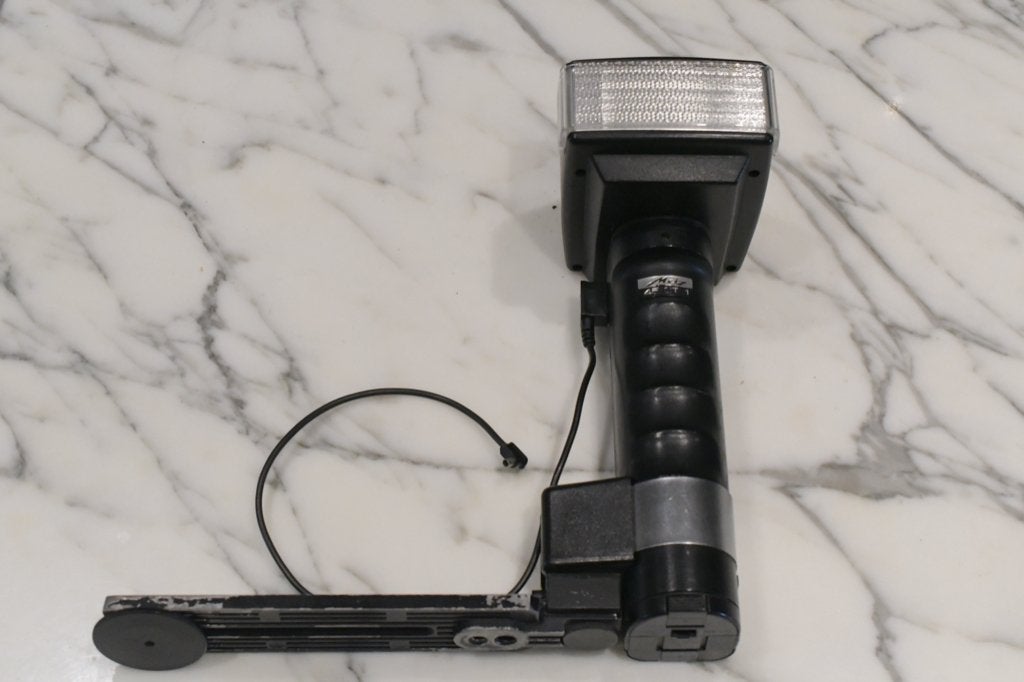 Metz 45CT-1 flash, Audio, Tv en Foto, Gebruikt, Ophalen of Verzenden, Kantelbaar, Staafflitser