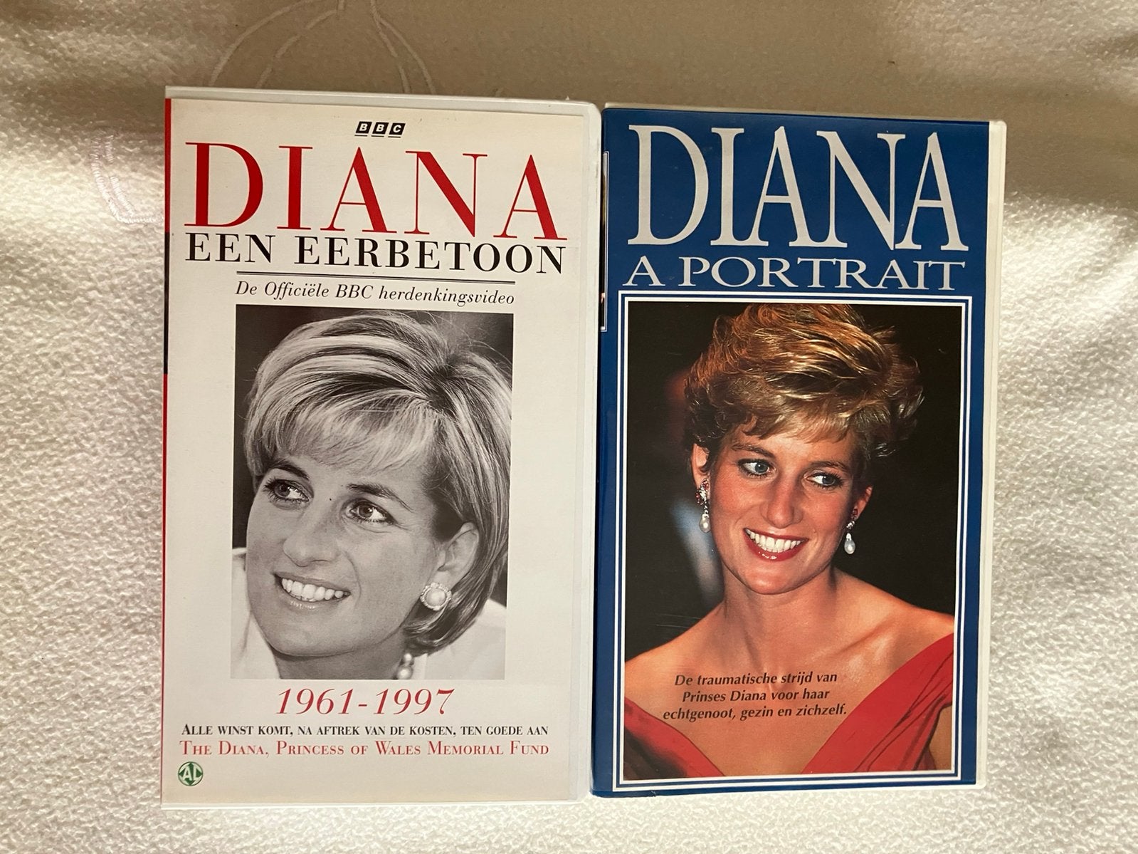 Diana Princesse de Galles - Néerlandaise - 2 vidéo VHS, Sous-titré en néerlandais, Documentaire, Enlèvement ou Envoi, Tous les âges